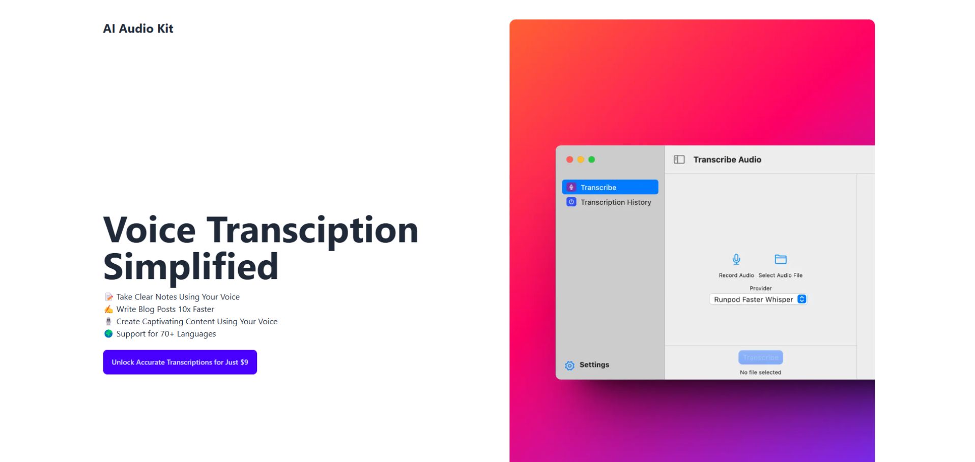 AI Audio Kit