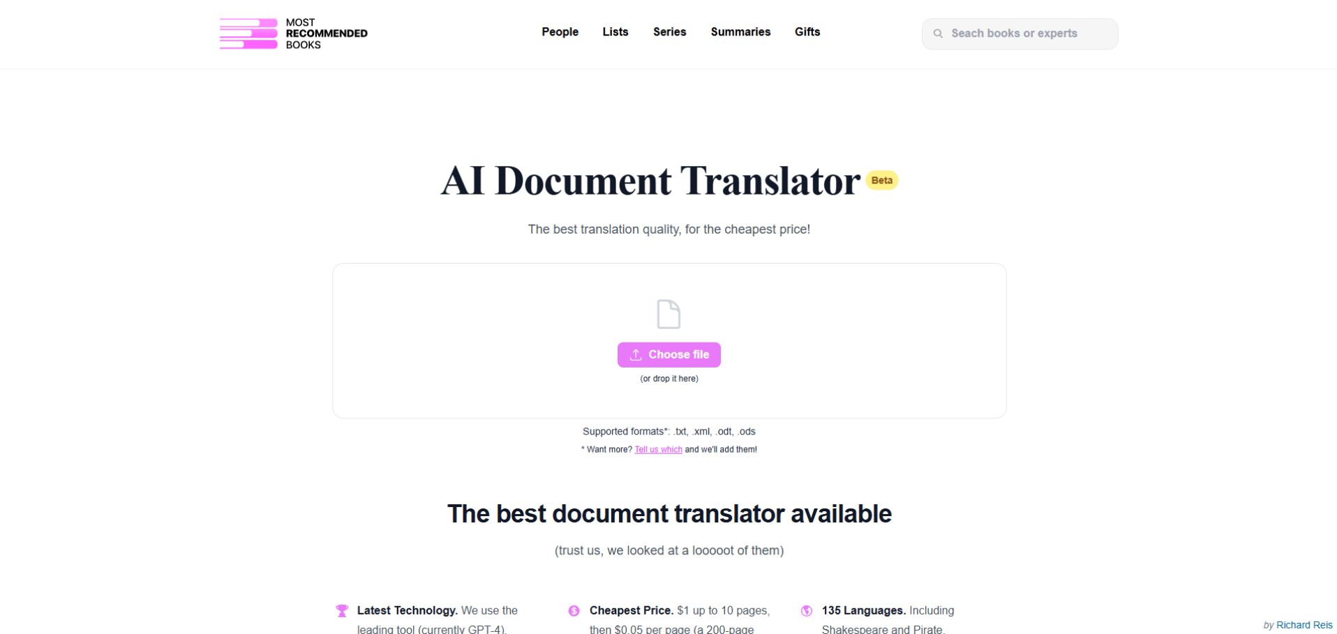 AI Document Translator