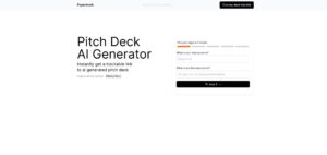 AI Pitch Deck Generator