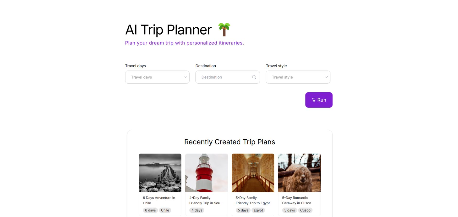 AI Trip Planner