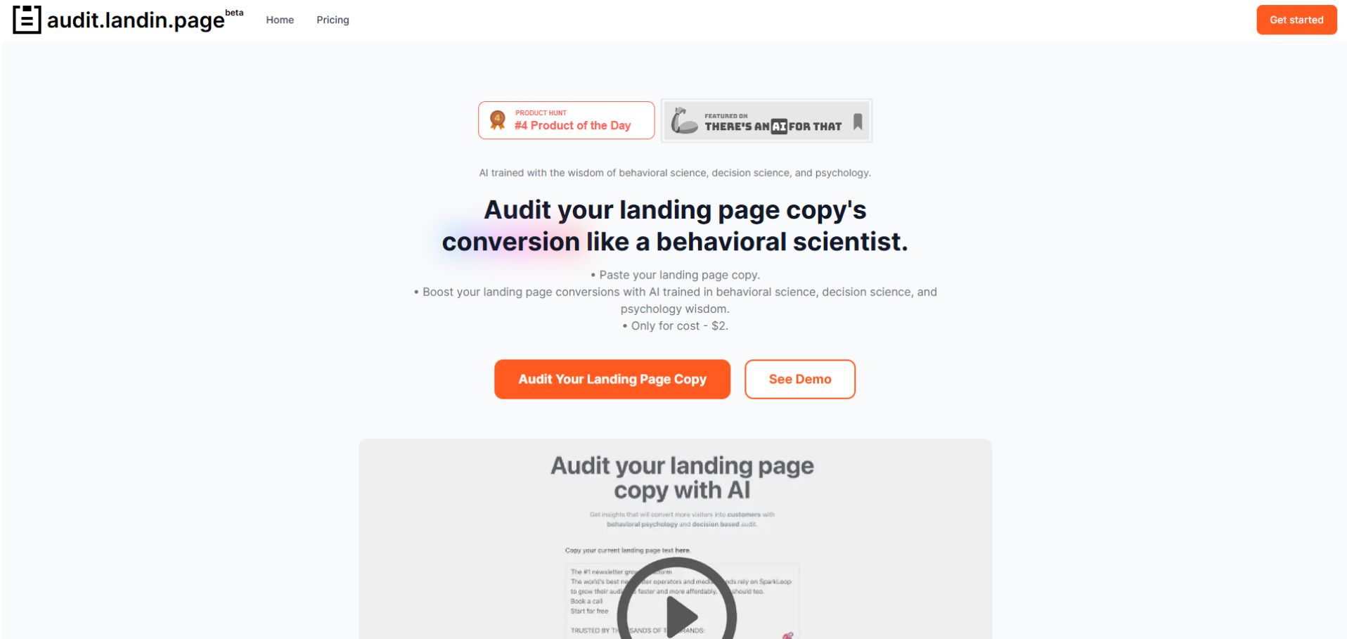 Audit Landin Page